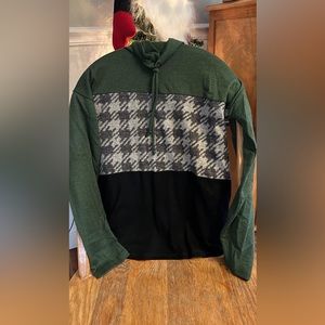 Colorblock long sleeve cow neck